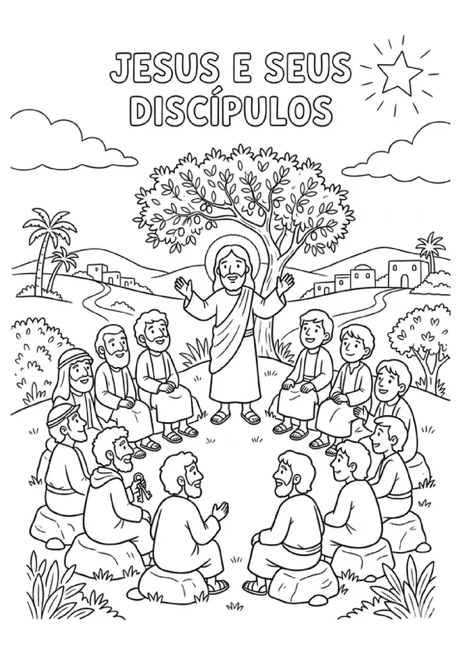 Desenhos biblicos para colorir para imprimir e colorir - imagem 6